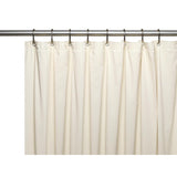 Carnation Home Fashions 3 Gauge Vinyl Shower Curtain Liner with Weighted Magnets and Metal Grommets - 72x72"