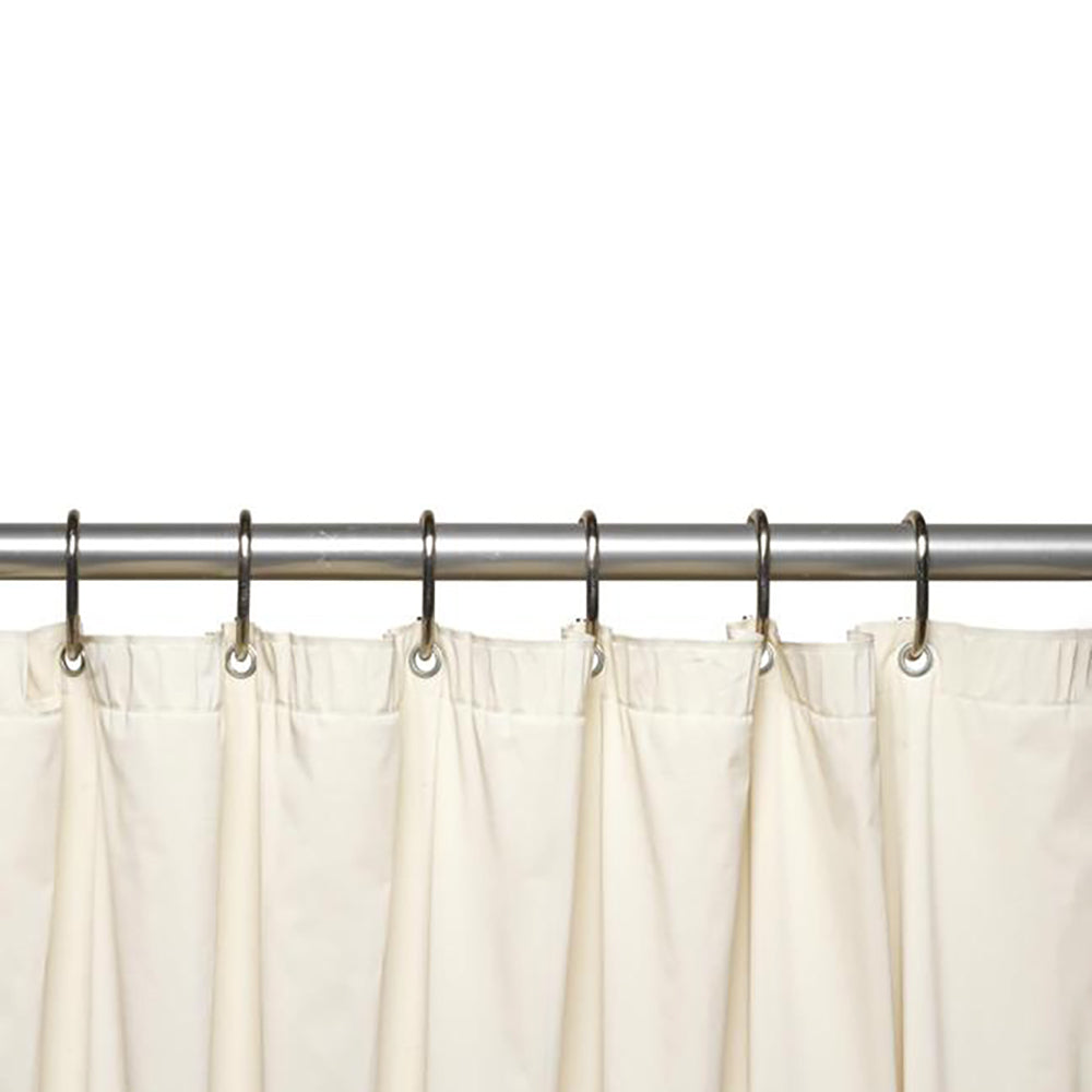 Carnation Home Fashions 3 Gauge Vinyl Shower Curtain Liner with Weighted Magnets and Metal Grommets - 72x72"