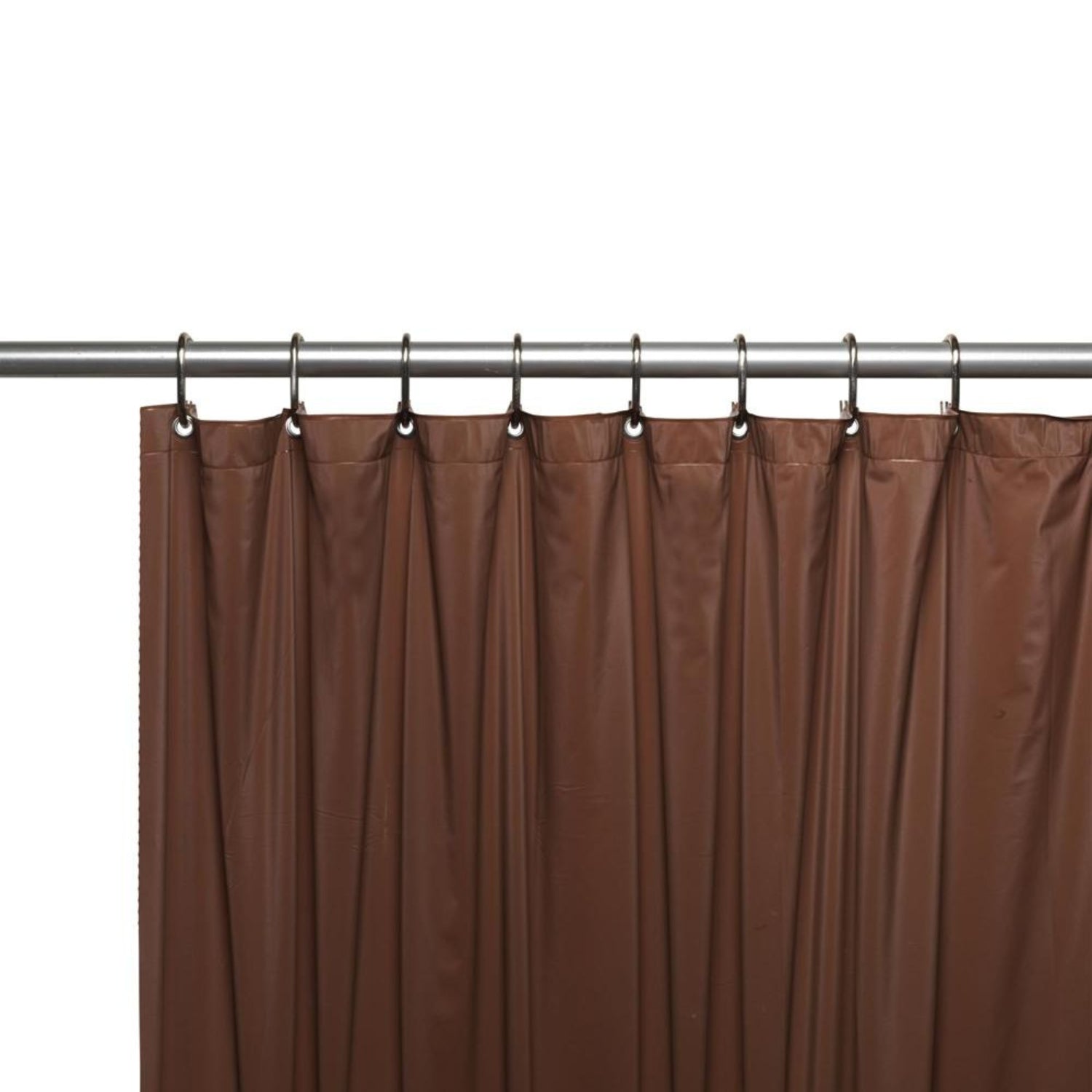 Carnation Home Fashions Premium 4 Gauge Vinyl Shower Curtain Liner with Weighted Magnets and Metal Grommets - 72x72"