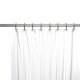Carnation Home Fashions Premium 4 Gauge Vinyl Shower Curtain Liner with Weighted Magnets and Metal Grommets - 72x72"