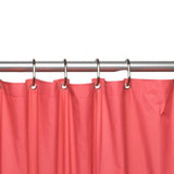 Carnation Home Fashions Premium 4 Gauge Vinyl Shower Curtain Liner with Weighted Magnets and Metal Grommets - 72x72"