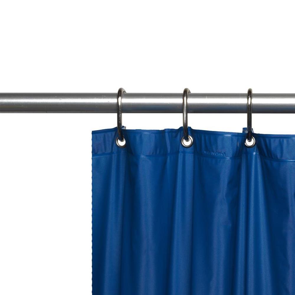 Carnation Home Fashions 3 Gauge Vinyl Shower Curtain Liner with Weighted Magnets and Metal Grommets - 72x72"