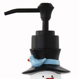 SKL Home Saturday Knight Ltd Winter Friends Lotion/Soap Dispenser - 7.43x2.85x4.03, Blue