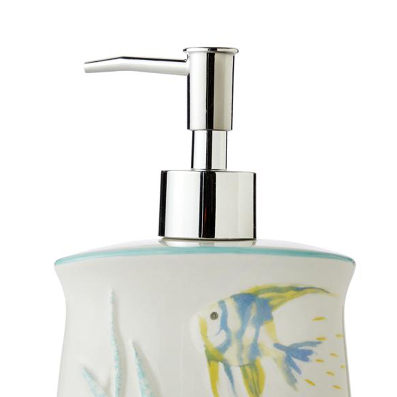 SKL Home Saturday Knight Ltd Ocean Watercolor Lotion / Soap Dispenser - 7.61x2.31x4.05, Multi