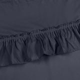 Ellis Stacey 1.5" Rod Pocket High Quality Fabric Solid Color Window Ruffled Swag 60"x38" Navy