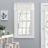 Ellis Stacey 1.5" Rod Pocket High Quality Fabric Solid Color Window Ruffled Filler Valance 54"x13" Ice Cream