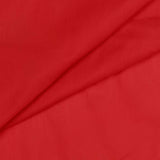 Ellis Stacey 1.5" Rod Pocket High Quality Fabric Solid Color Window Tailored Tier Pair Red