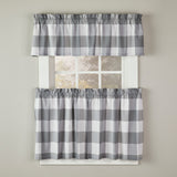 SKL Home By Saturday Knight Ltd Grandin Tier Curtain Pair - Gray/White