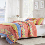 Greenland Home Skylar Ruffle-Embellished Quilt and Pillow Sham Set - Calico