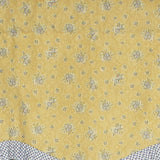 RLF Home Freida Ruffled Provance 100% Cotton with Fully Lined 3" Rod Pocket Valnance for Windows 50" x 15" Cornflower