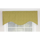 RLF Home Cabana Cornice 100% Cotton with Fully Lined 3" Rod Pocket Valnance for Windows 50" x 17" Sage