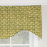 RLF Home Cabana Cornice 100% Cotton with Fully Lined 3" Rod Pocket Valnance for Windows 50" x 17" Sage