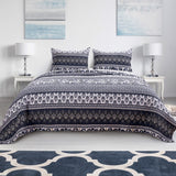 Barefoot Bungalow Native Tropical Tiki Style And Reversible Pillow Sham - Indigo