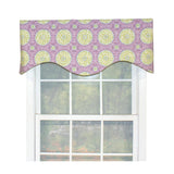 RLF Home Canne Cornice 100% Cotton with Fully Lined 3" Rod Pocket Valnance for Windows 50" x 17" Heather