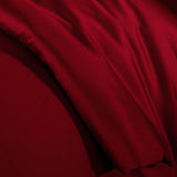 Brielle Home 100% Premium 250 TC Modal Bedding Collection Sateen Duvet Cover 68" x 86" and One 20" x 26" Sham Twin Dark Red
