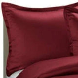 Brielle Home 100% Premium 250 TC Modal Bedding Collection Sateen Duvet Cover 68" x 86" and One 20" x 26" Sham Twin Dark Red