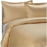 Brielle Home 100% Premium 250 TC Modal Bedding Collection Sateen Duvet Cover 90" x 98" and Two 20" x 26" Shams Set Full/Queen Camel