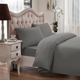 Brielle Home 100% Premium 300 TC Modal Bedding Collection Sateen Duvet Cover 68" x 86" and One 20" x 26" Sham Twin Grey