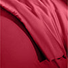 Brielle Home 100% Premium 300 TC Modal Bedding Collection Sateen Duvet Cover Set Red