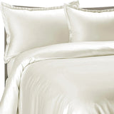 Brielle Home 100% Premium 300 TC Modal Bedding Collection Sateen Duvet Cover 68" x 86" and One 20" x 26" Sham Twin Cream