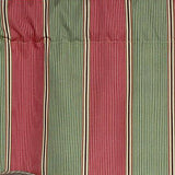RLF Home Parlor Stripe Cornice Window Treatment Valance Fits up to 48"W 3" Rod Pocket 50" x 17" Watermelon