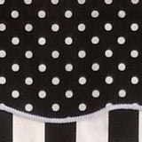 Glory Dotty Style High Quality 3" Rod Pocket Valance 50" X 16" Black by RLF Home