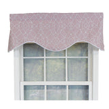 RLF Home Haven Trimmed Cornice 100% Cotton with Fully Lined 3" Rod Pocket Valnance for Windows 50" x 17"