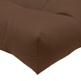 Habitat Tufted Ultra Soft Comfortable Chair Pad Pack of 2 Each 15" X 15" Brown