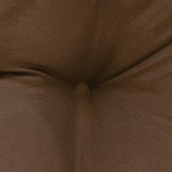 Habitat Tufted Ultra Soft Comfortable Chair Pad Pack of 2 Each 15" X 15" Brown