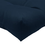 Habitat Tufted Ultra Soft Comfortable Chair Pad Pack of 2 Each 15" X 15" Navy