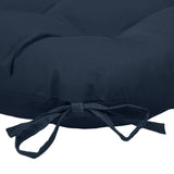 Habitat Tufted Ultra Soft Comfortable Chair Pad Pack of 2 Each 15" X 15" Navy