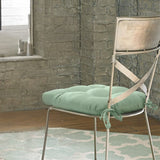 Habitat Tufted Ultra Soft Comfortable Chair Pad Pack of 2 Each 15" X 15" Aqua