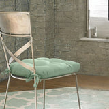 Habitat Tufted Ultra Soft Comfortable Chair Pad Pack of 2 Each 15" X 15" Aqua