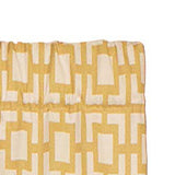 RLF Home Gigi Tailored Window Treatment Valance Saffron 3" Rod Pocket 50" x 14" Yellow