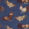 RLF Home Rise N Shine Cornice 100% Cotton with Fully Lined 3" Rod Pocket Valnance for Windows 50" x 17" Denim