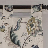 Ophelia Tab Valance All season 4" Tab Valance 45" x 15" Iris Blue by RLF Home