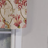 Ophelia Tab Style 4" Tab Valance 45" x 15" Rose by RLF Home