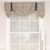 RLF Home Petite Suspender 100% Cotton with Fully Lined 3" Rod Pocket Valnance for Windows 50" x 17" Multi