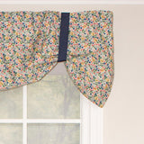 RLF Home Petite Suspender 100% Cotton with Fully Lined 3" Rod Pocket Valnance for Windows 50" x 17" Multi