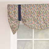 RLF Home Petite Suspender 100% Cotton with Fully Lined 3" Rod Pocket Valnance for Windows 50" x 17" Multi