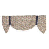 RLF Home Petite Suspender 100% Cotton with Fully Lined 3" Rod Pocket Valnance for Windows 50" x 17" Multi