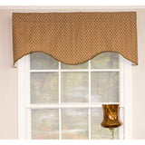 RLF Home Meadow Cornice 100% Cotton with Fully Lined 3" Rod Pocket Valnance for Windows 50" x 17"