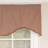 RLF Home Meadow Cornice 100% Cotton with Fully Lined 3" Rod Pocket Valnance for Windows 50" x 17"