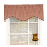 RLF Home Meadow Cornice 100% Cotton with Fully Lined 3" Rod Pocket Valnance for Windows 50" x 17"