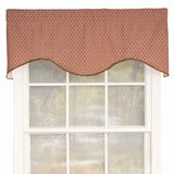 RLF Home Meadow Cornice 100% Cotton with Fully Lined 3" Rod Pocket Valnance for Windows 50" x 17"