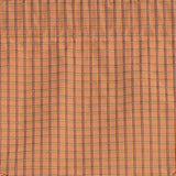 RLF Home Common Check Corded Cornice 100% Cotton with Fully Lined 3" Rod Pocket Valnance for Windows 50" x 17" Candy