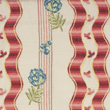 RLF Home Dauphine Provance 100% Cotton with Fully Lined 3" Rod Pocket Valnance for Windows 50" x 15" Red