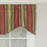 RLF Home Meri Weather Corded Cornice 100% Cotton with Fully Lined 3" Rod Pocket Valnance for Windows 50" x 17" Garden