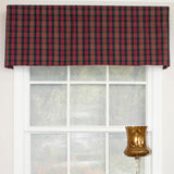 RLF Home Timeless Plaid Tailored 100% Cotton with Fully Lined 3" Rod Pocket Valnance for Windows 50" x 14" Multi