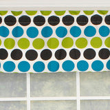 RLF Home Fanci Tailored 100% Cotton with Fully Lined 3" Rod Pocket Valnance for Windows 50" x 14" Multi
